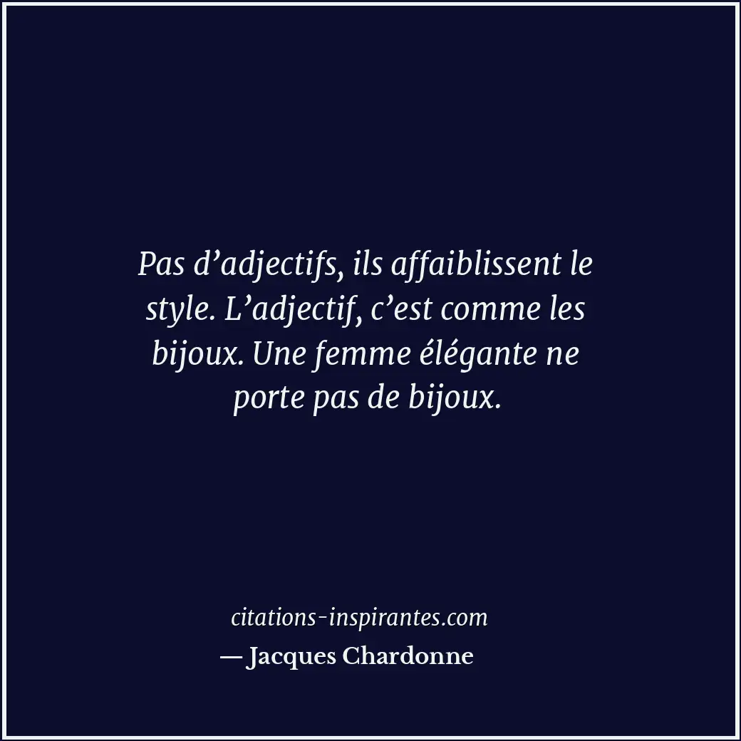 Citation de Jacques Chardonne