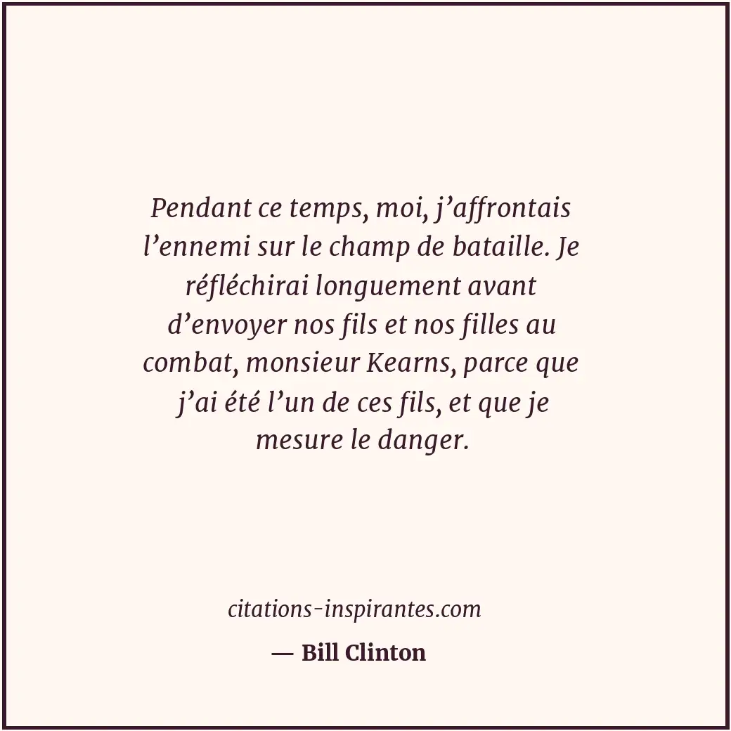 Citation de Bill Clinton