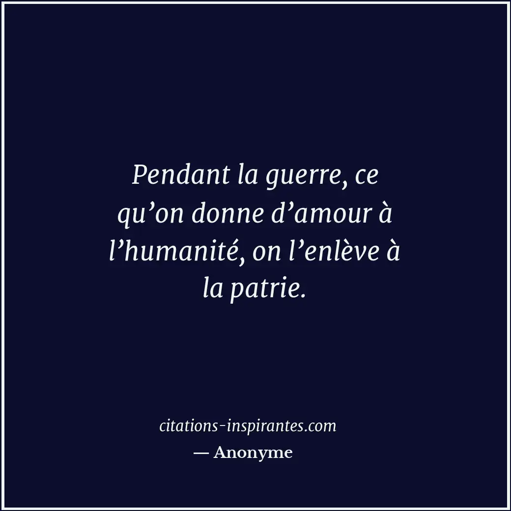 Citation de Anonyme