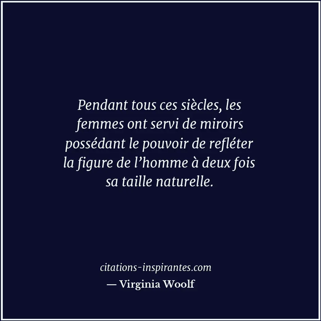 Citation de Virginia Woolf