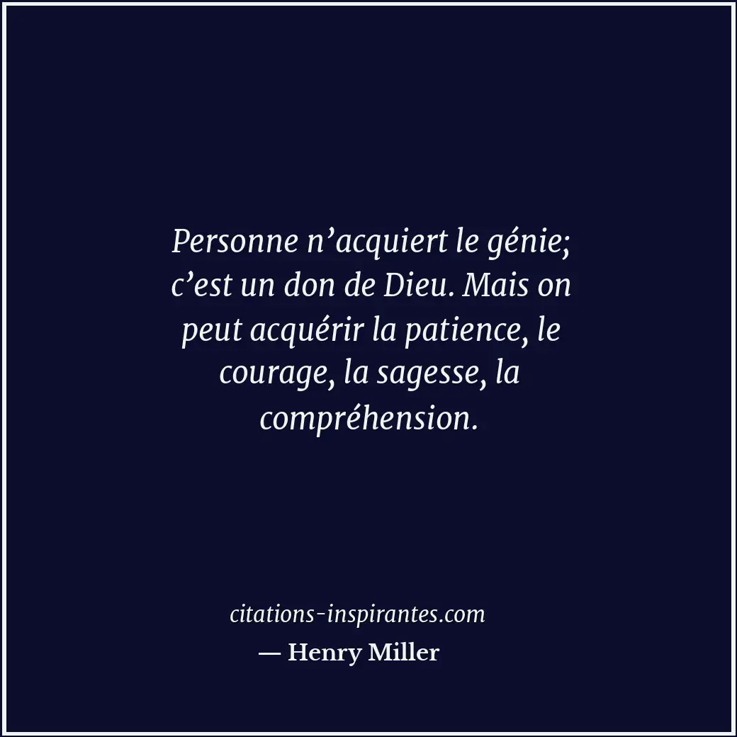 Citation de Henry Miller