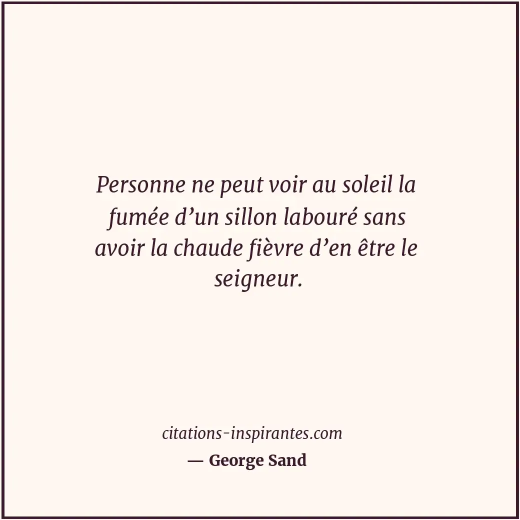 Citation de George Sand
