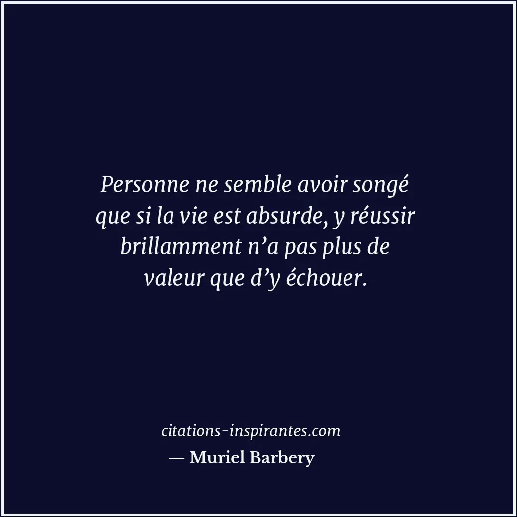 Citation de Muriel Barbery