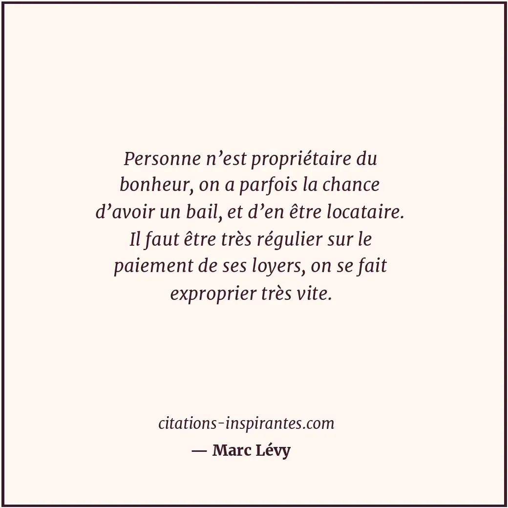 Citation de Marc Lévy