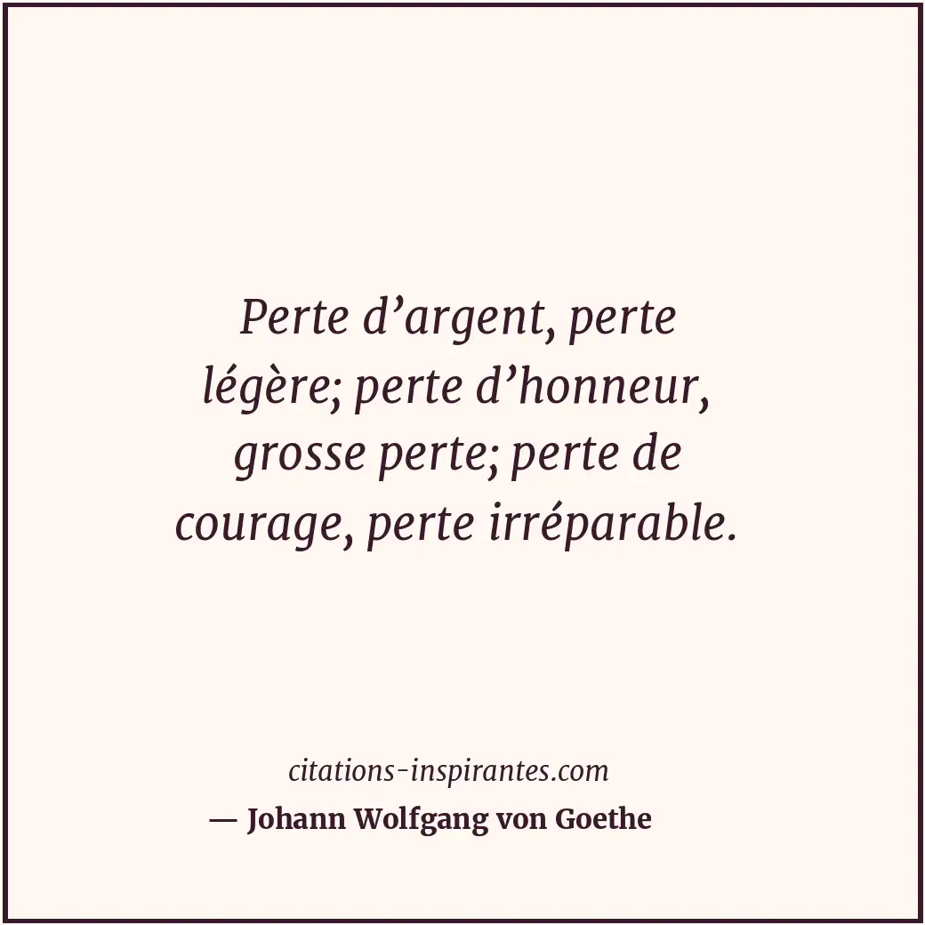 Citation de Johann Wolfgang von Goethe