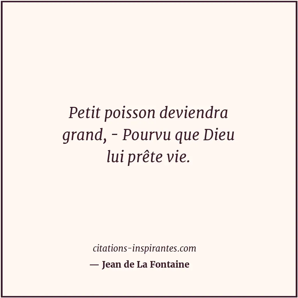 Citation de Jean de La Fontaine