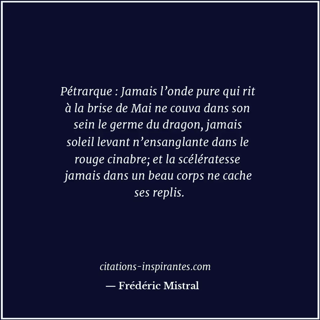Citation de Frédéric Mistral