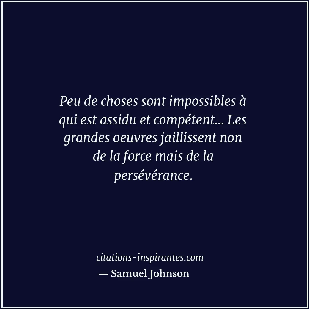 Citation de Samuel Johnson