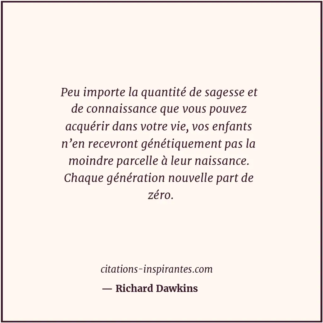 Citation de Richard Dawkins