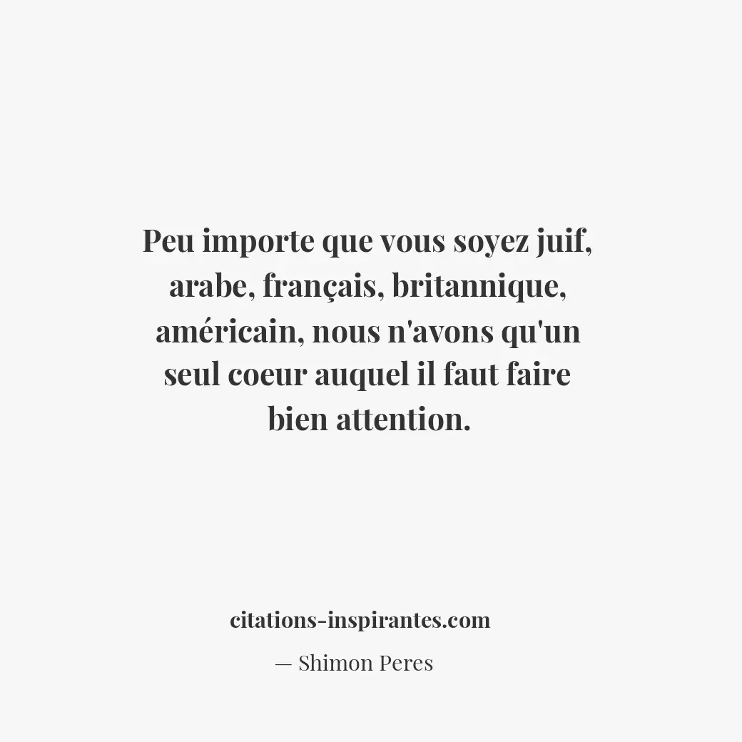 Citation de Shimon Peres