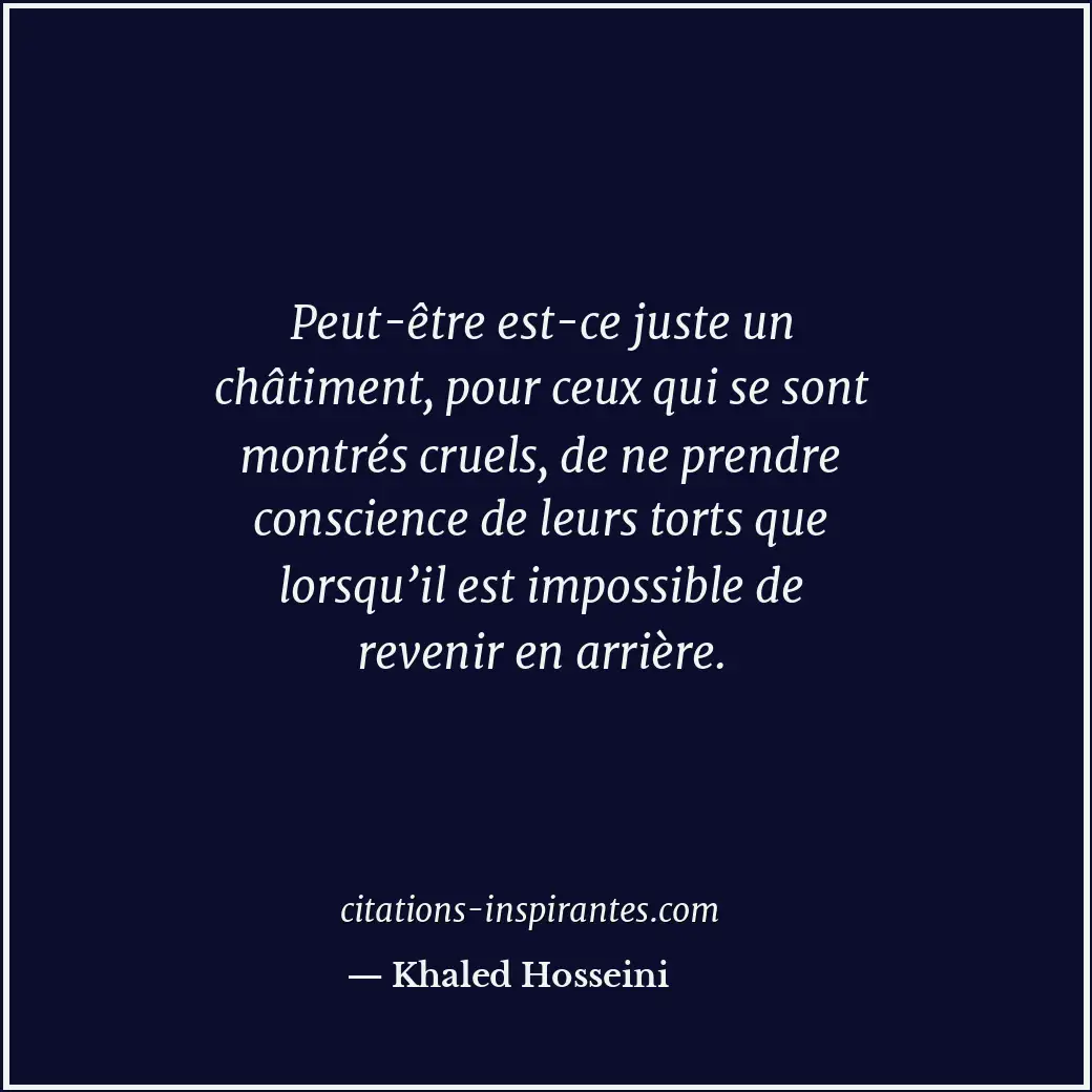 Citation de Khaled Hosseini