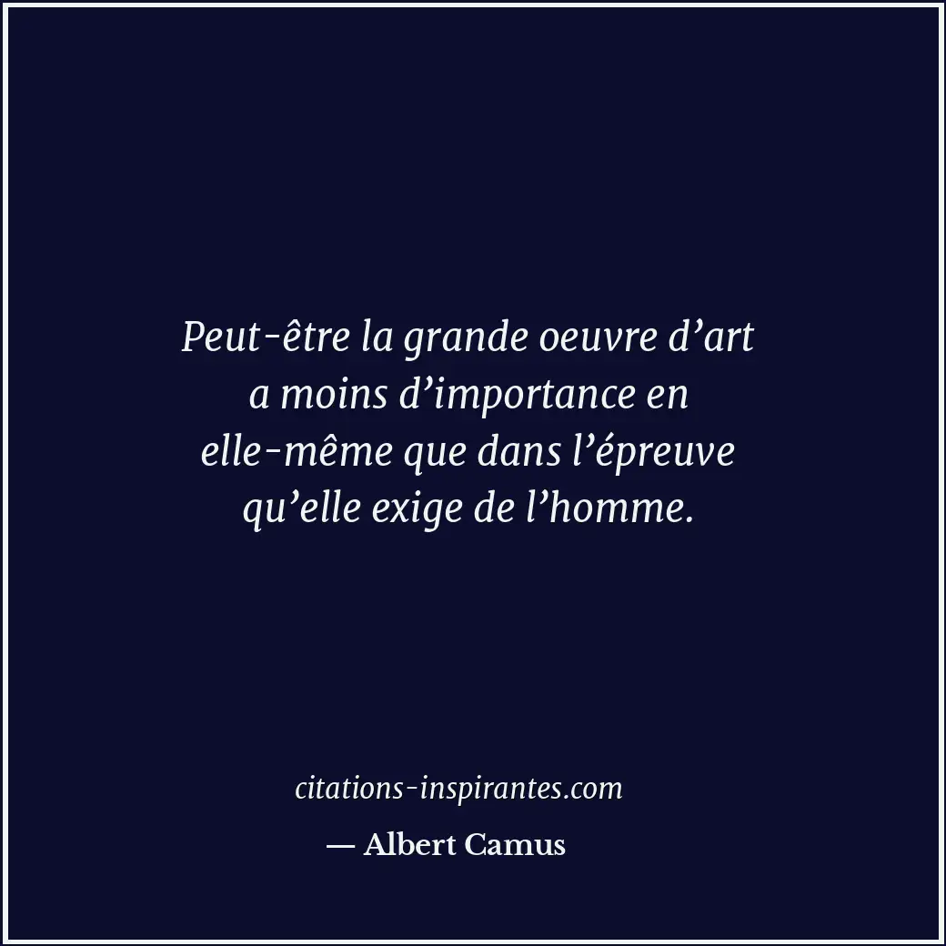 Citation de Albert Camus