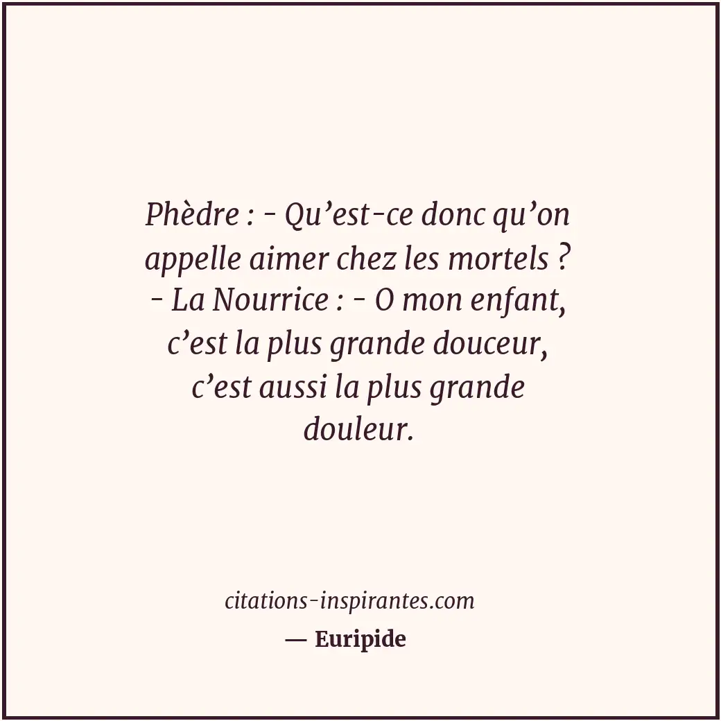 Citation de Euripide