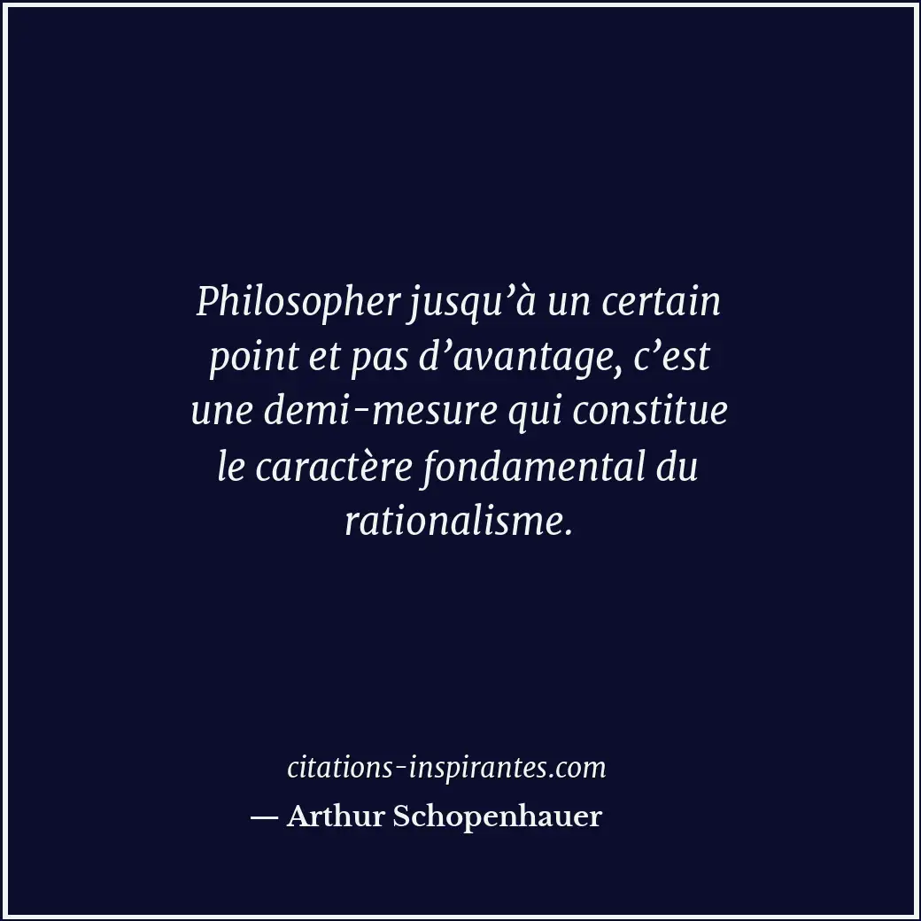 Citation de Arthur Schopenhauer
