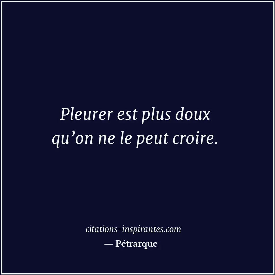 Citation de Pétrarque
