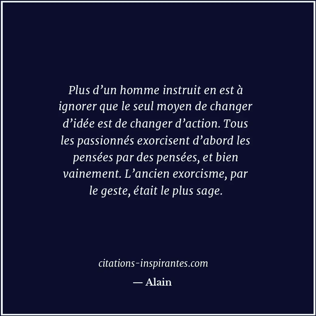 Citation de Alain