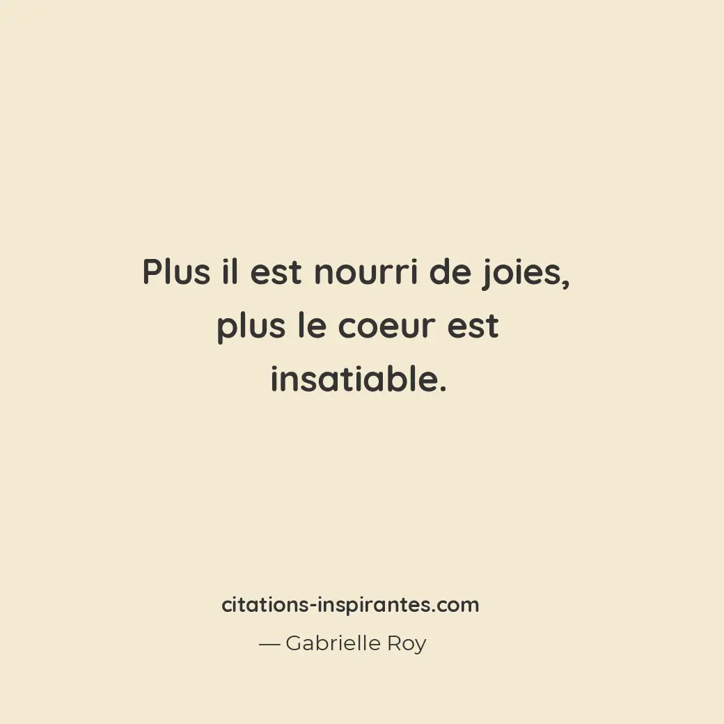 Citation de Gabrielle Roy