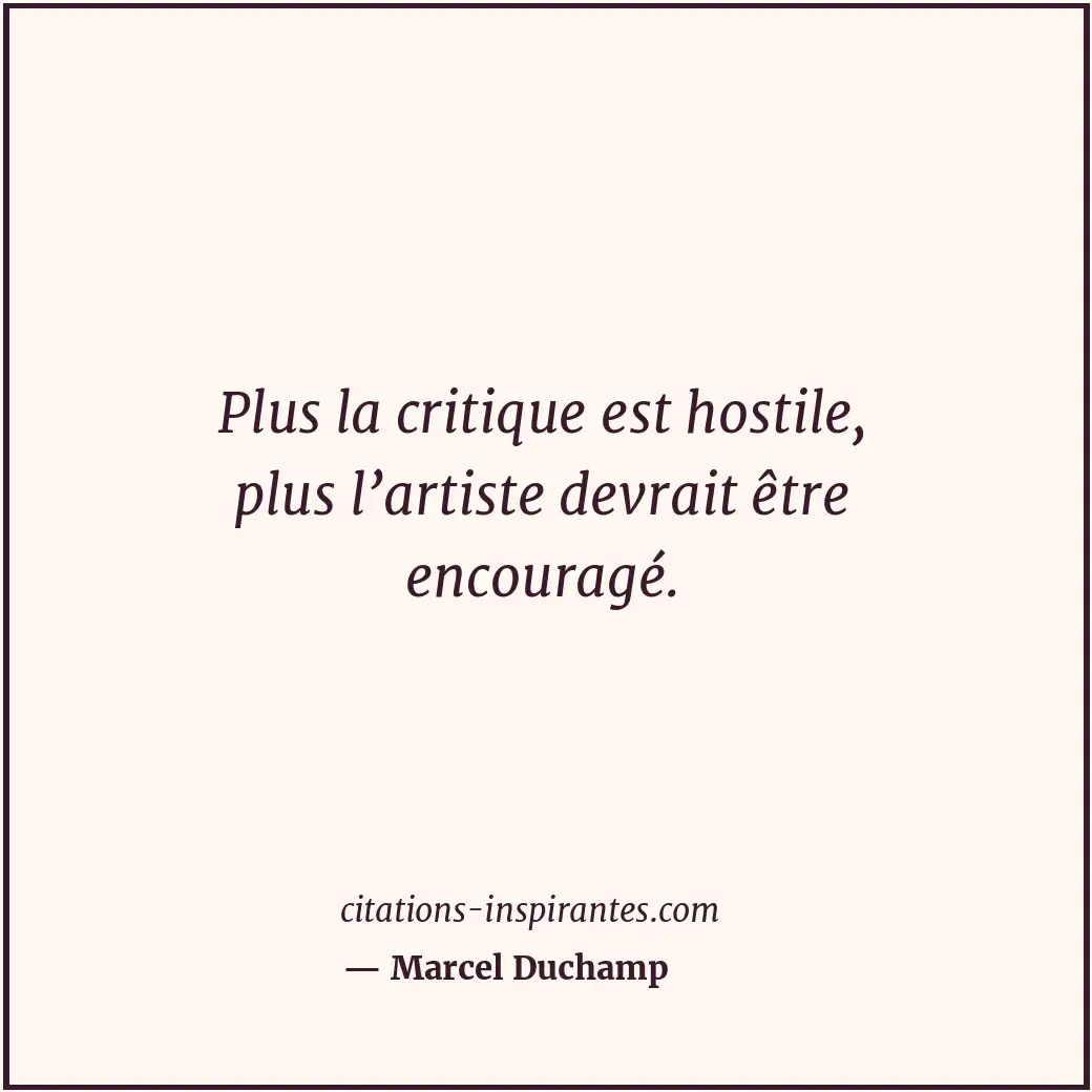 Citation de Marcel Duchamp
