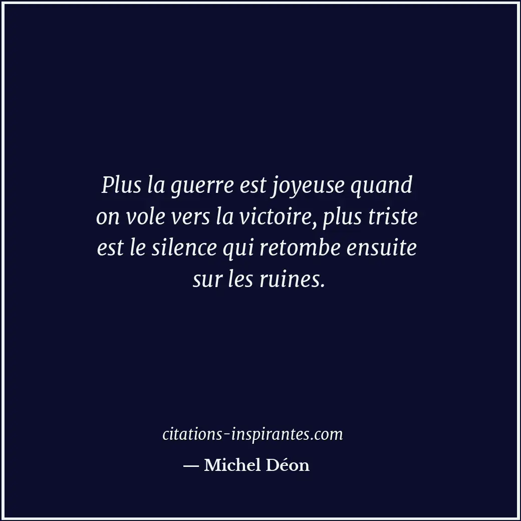 Citation de Michel Déon