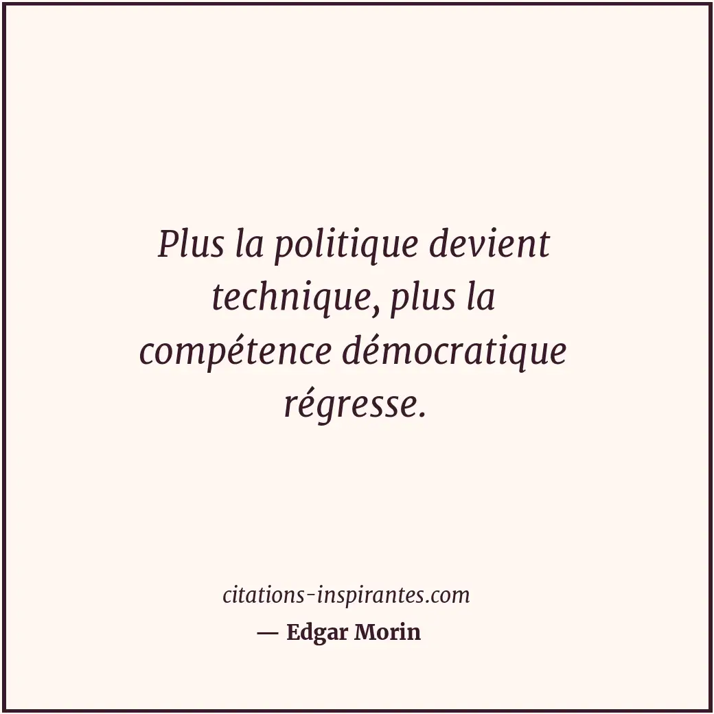 Citation de Edgar Morin