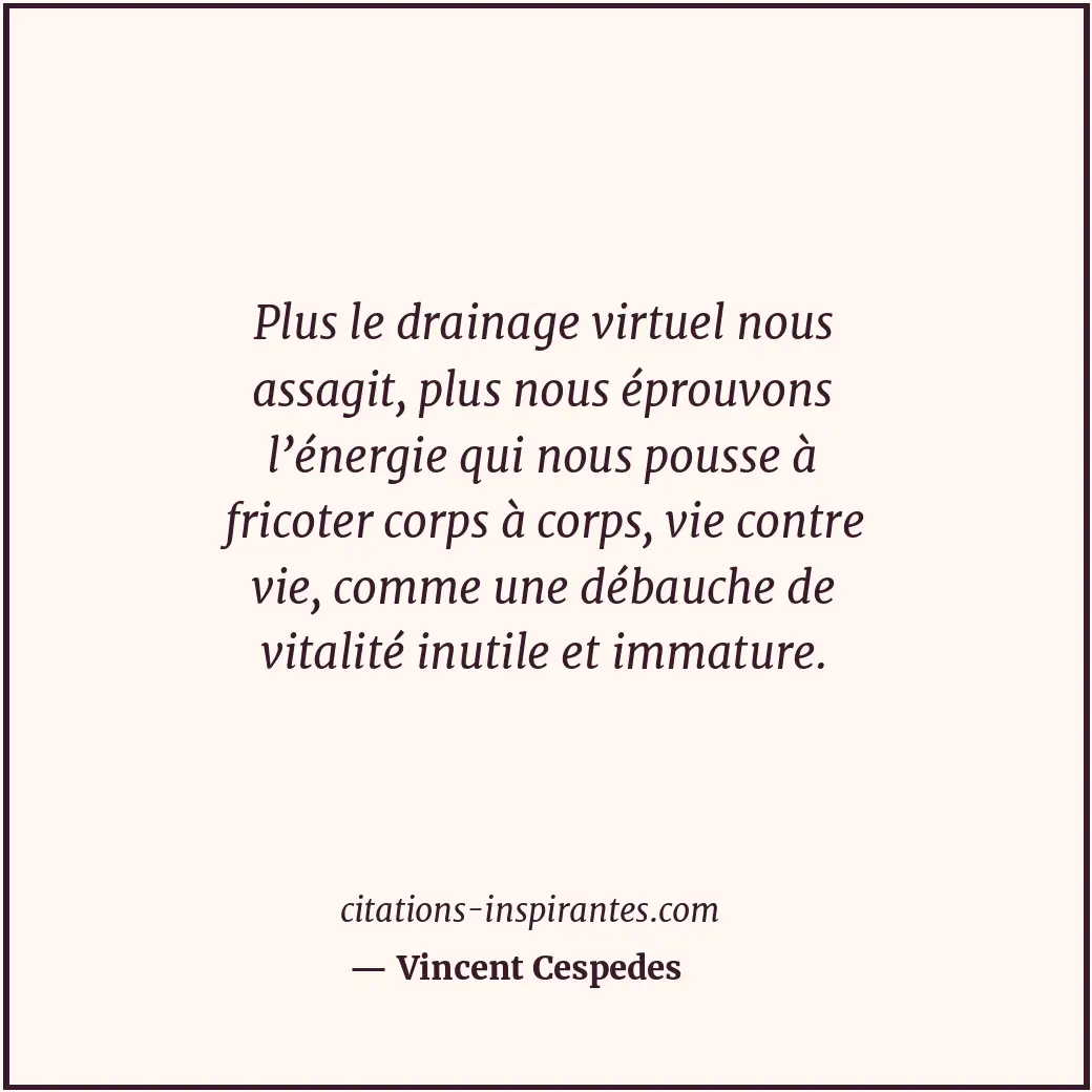 Citation de Vincent Cespedes