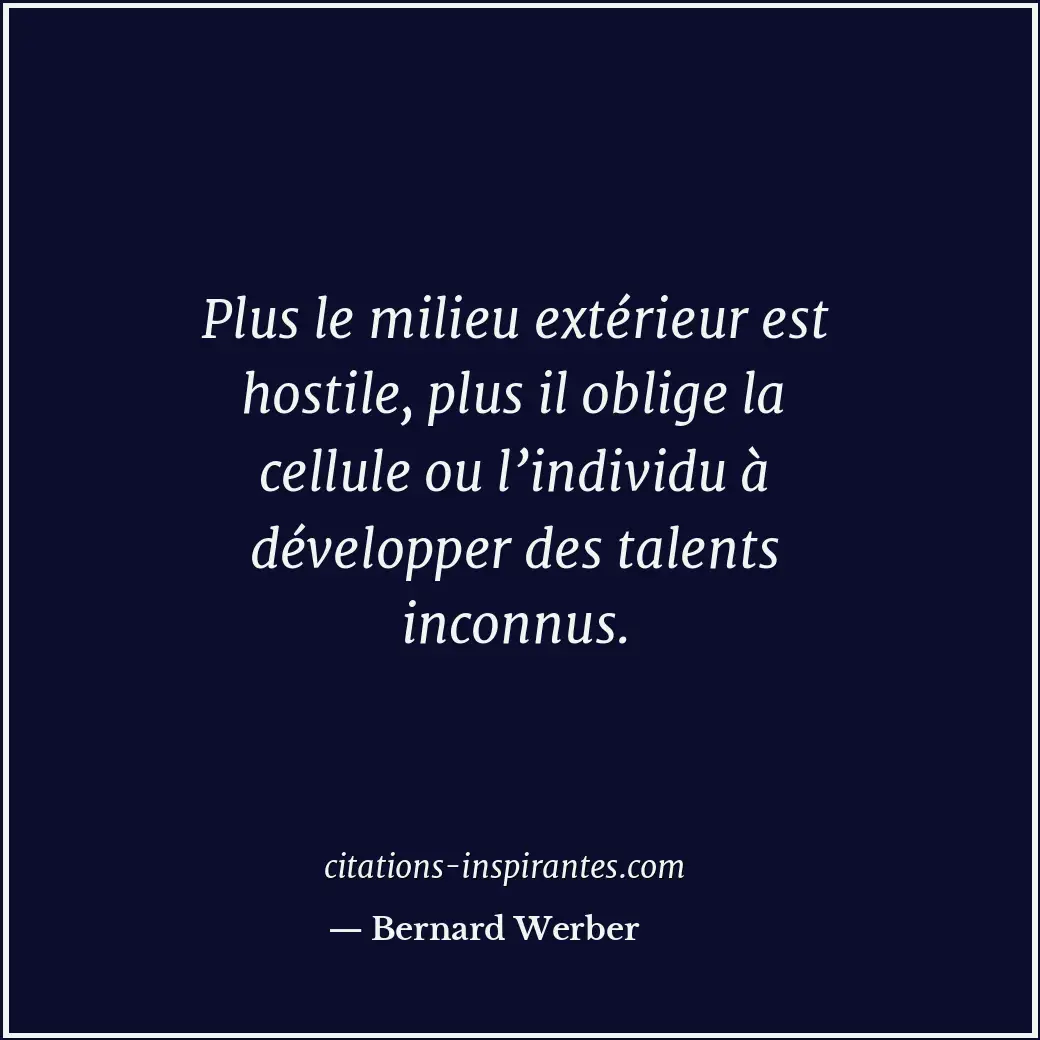 Citation de Bernard Werber