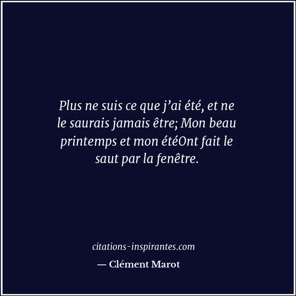Citation de Clément Marot