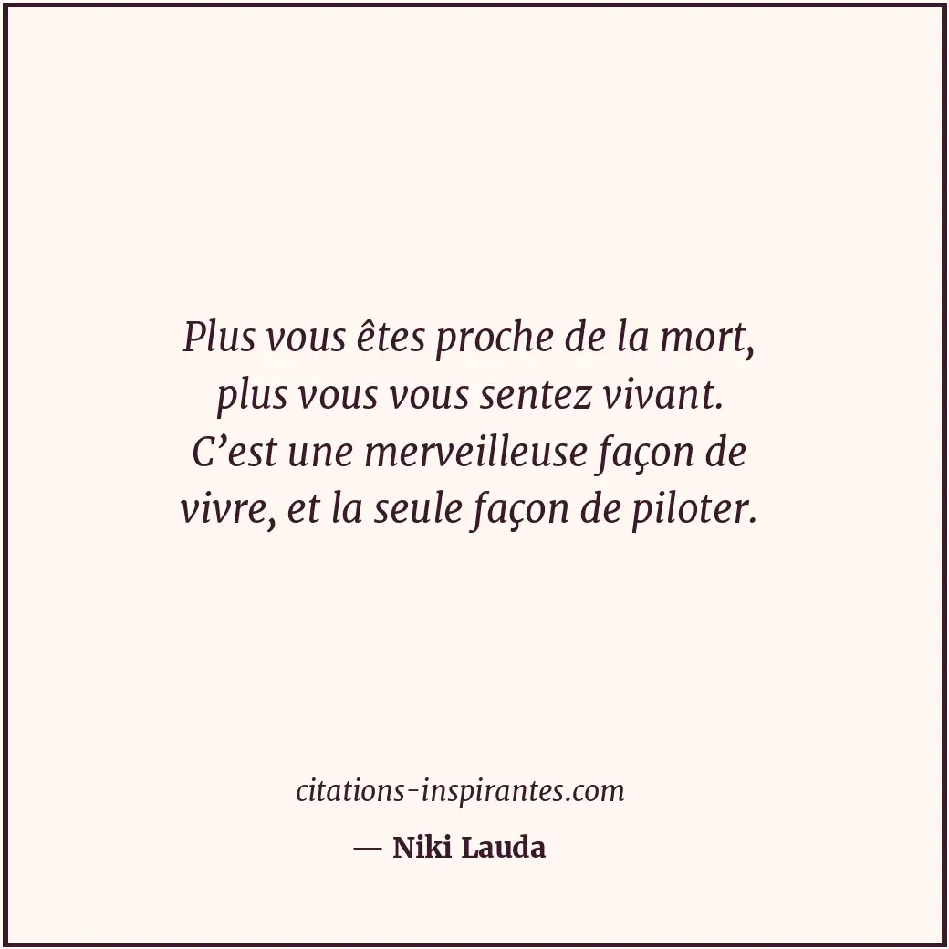 Citation de Niki Lauda