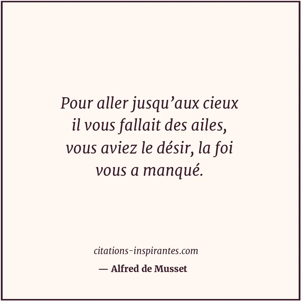 Citation de Alfred de Musset
