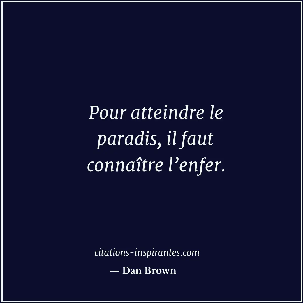 Citation de Dan Brown