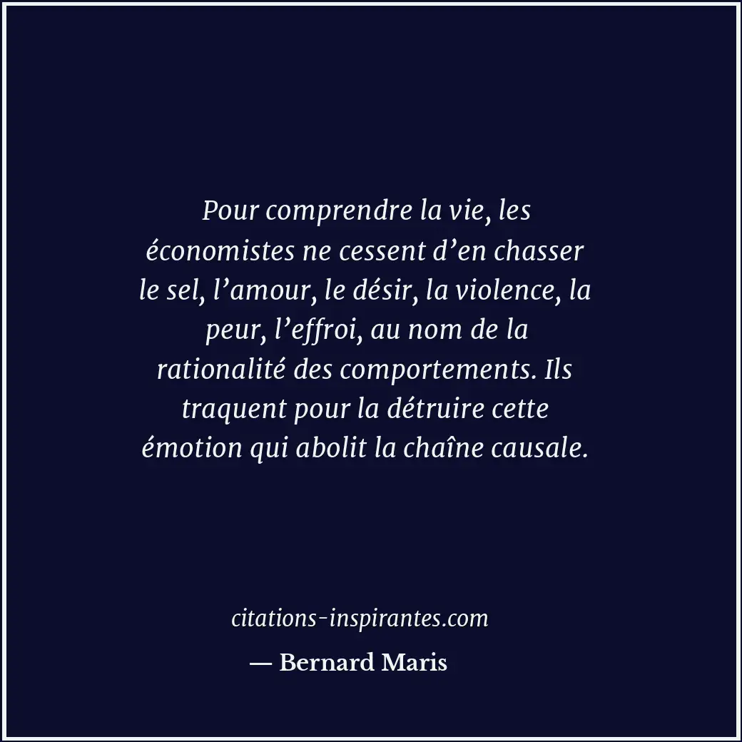 Citation de Bernard Maris