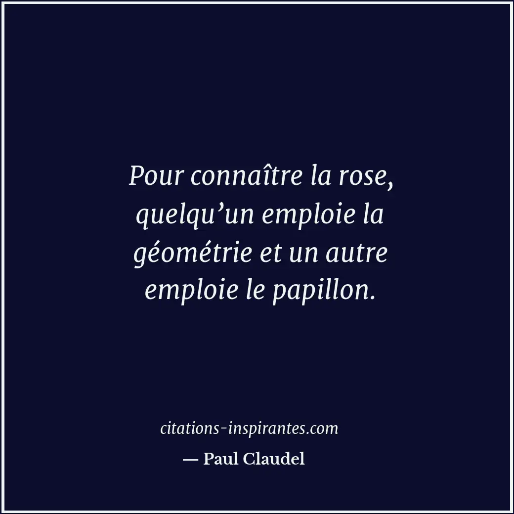 Citation de Paul Claudel