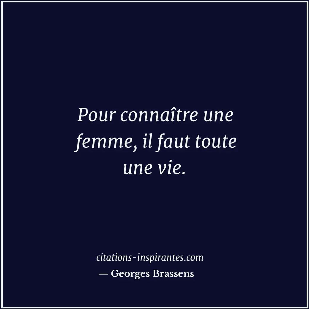Citation de Georges Brassens