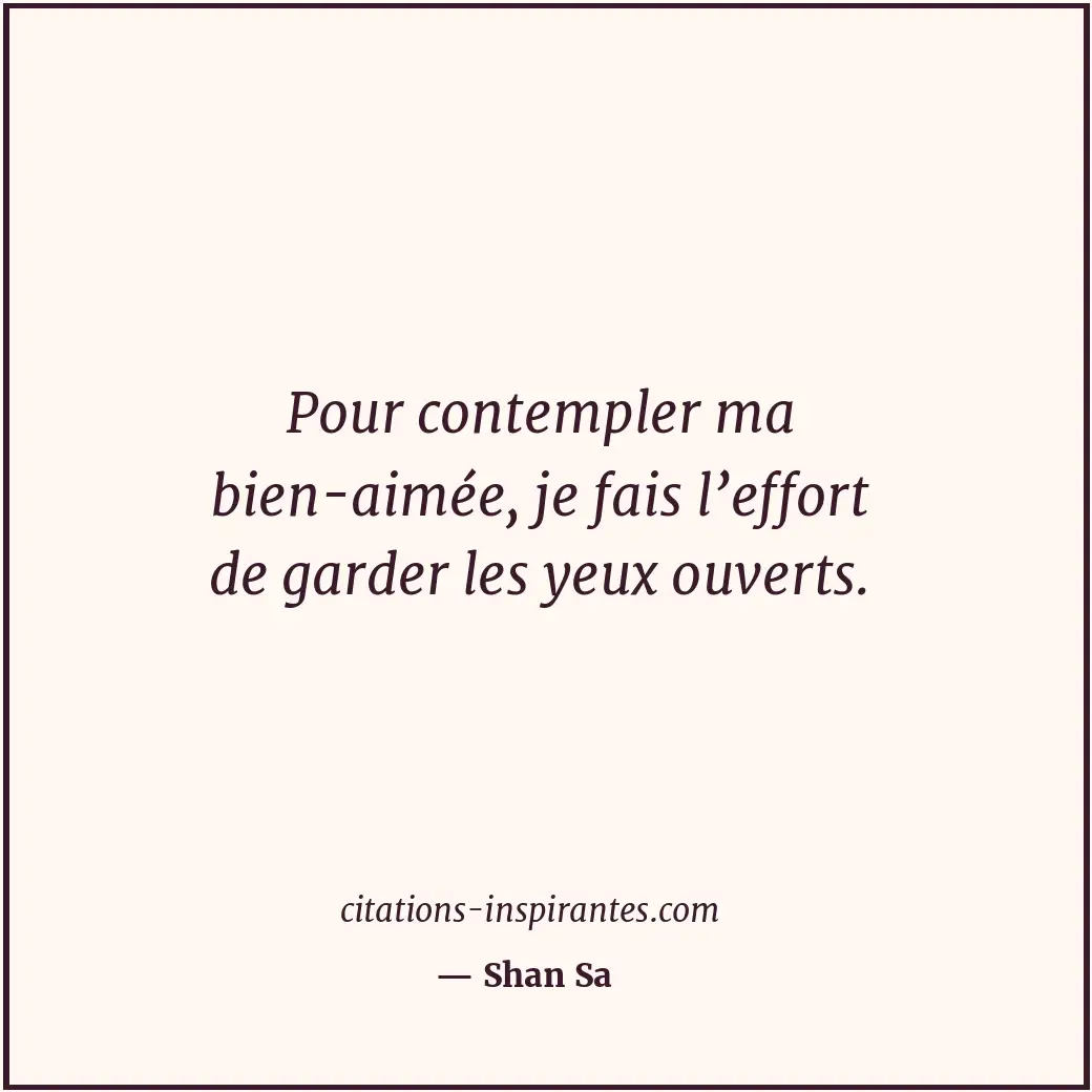 Citation de Shan Sa