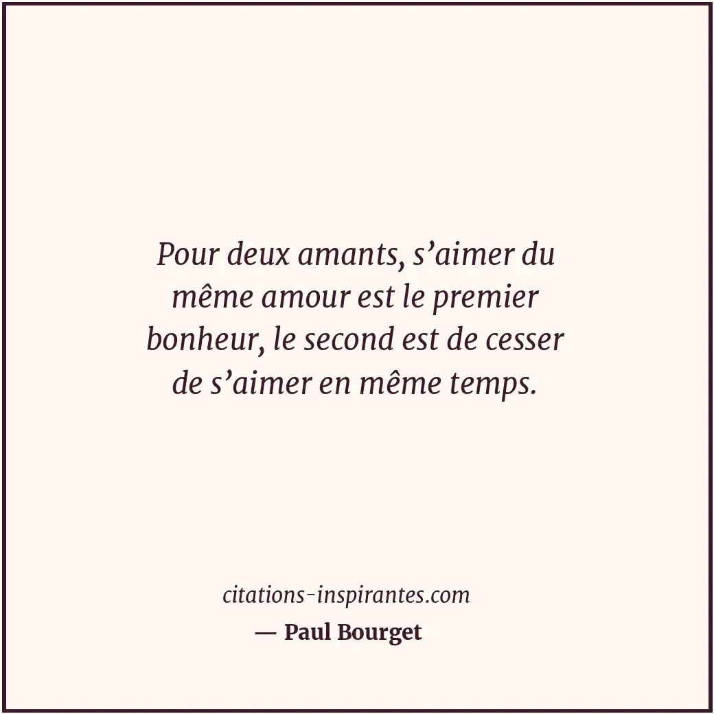 Citation de Paul Bourget