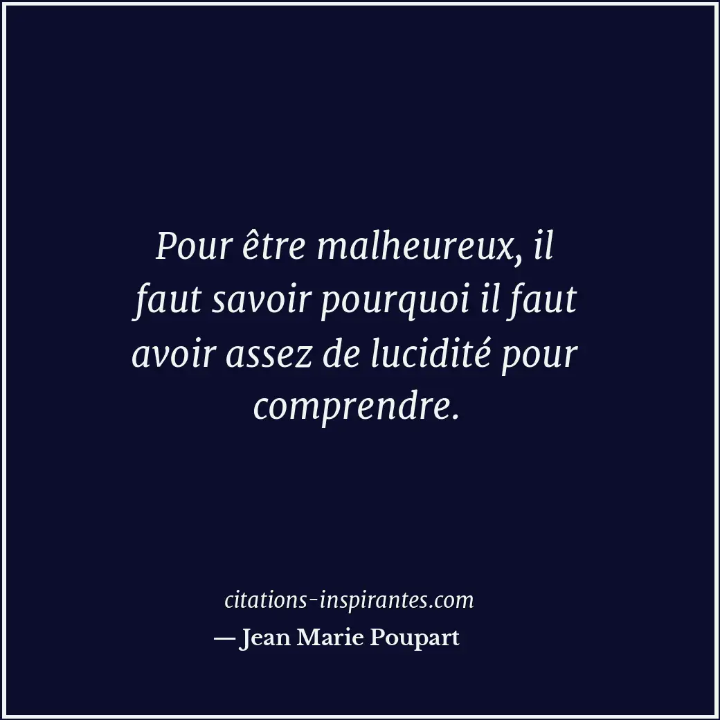 Citation de Jean Marie Poupart