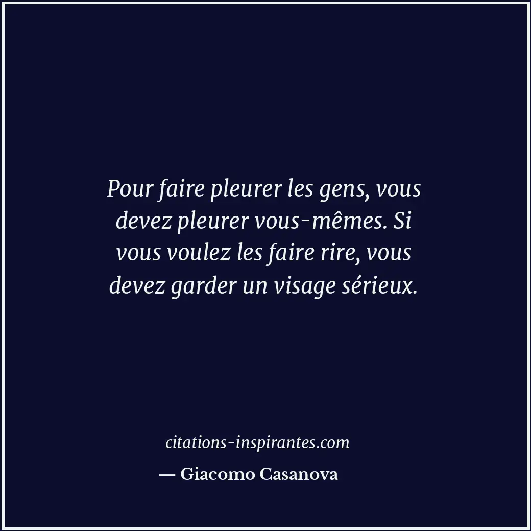 Citation de Giacomo Casanova