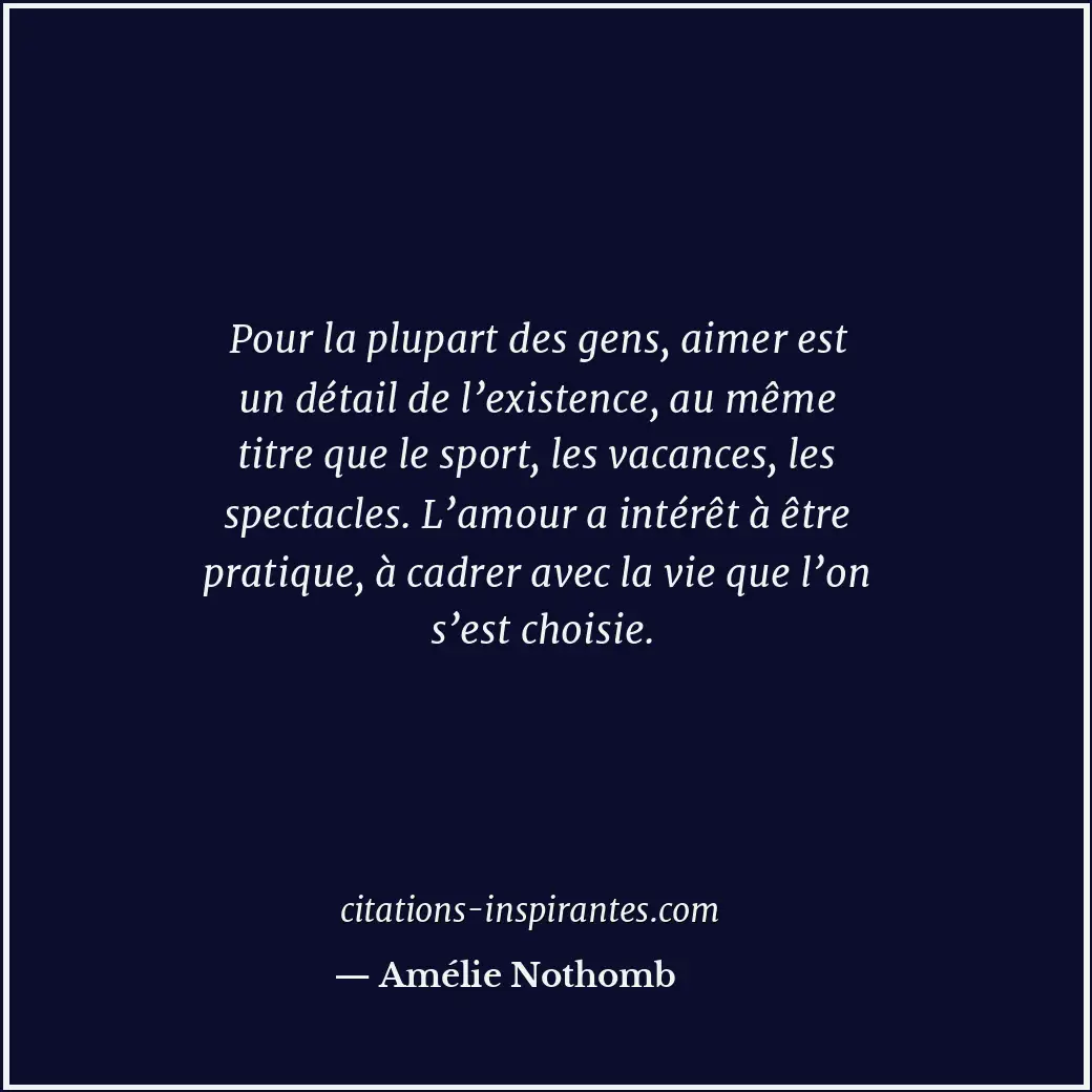 Citation de Amélie Nothomb