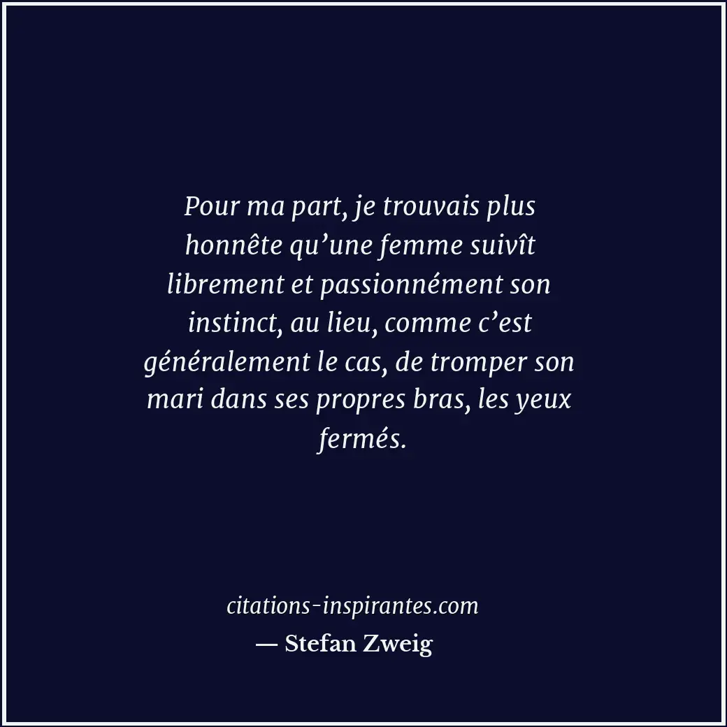 Citation de Stefan Zweig