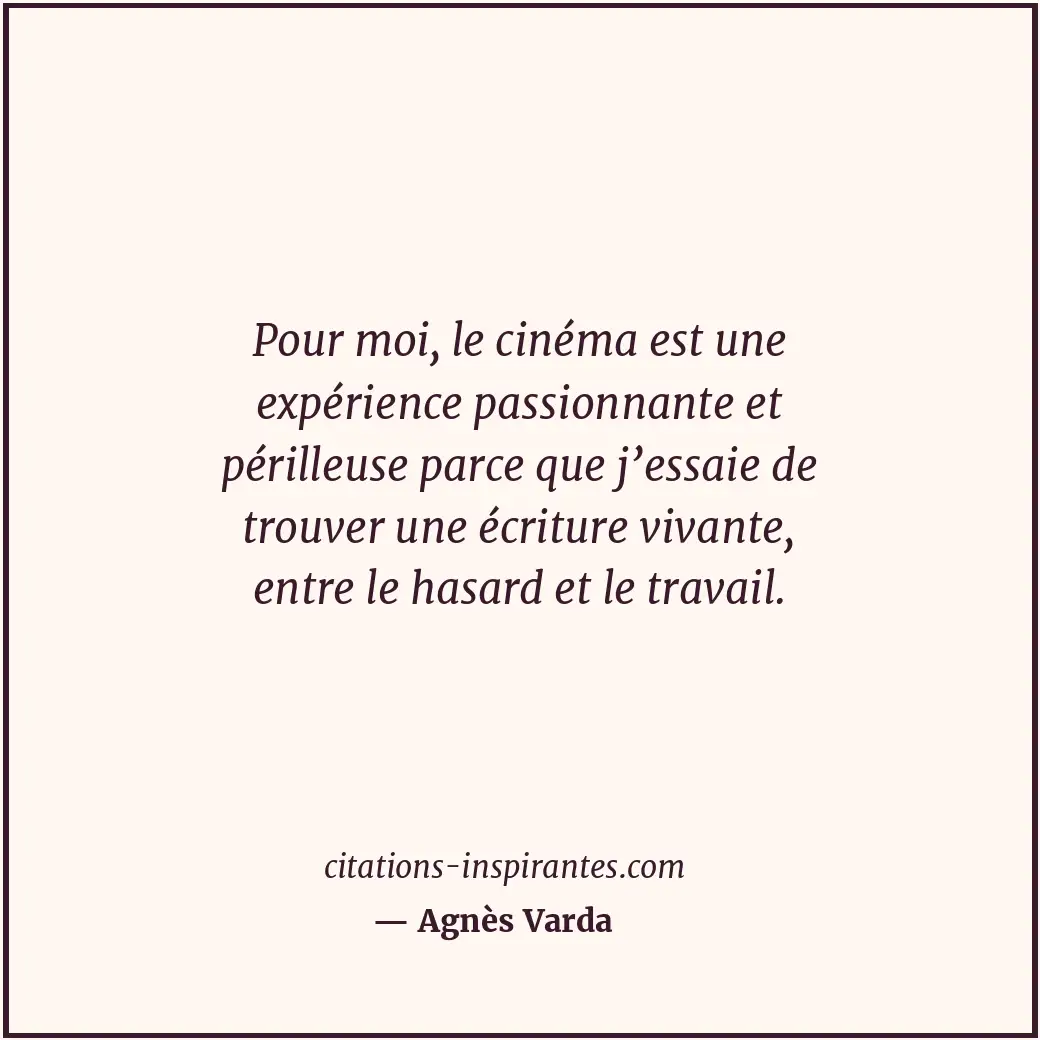Citation de Agnès Varda