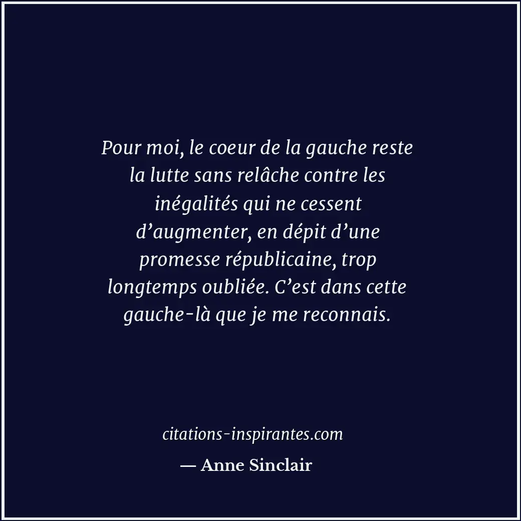 Citation de Anne Sinclair