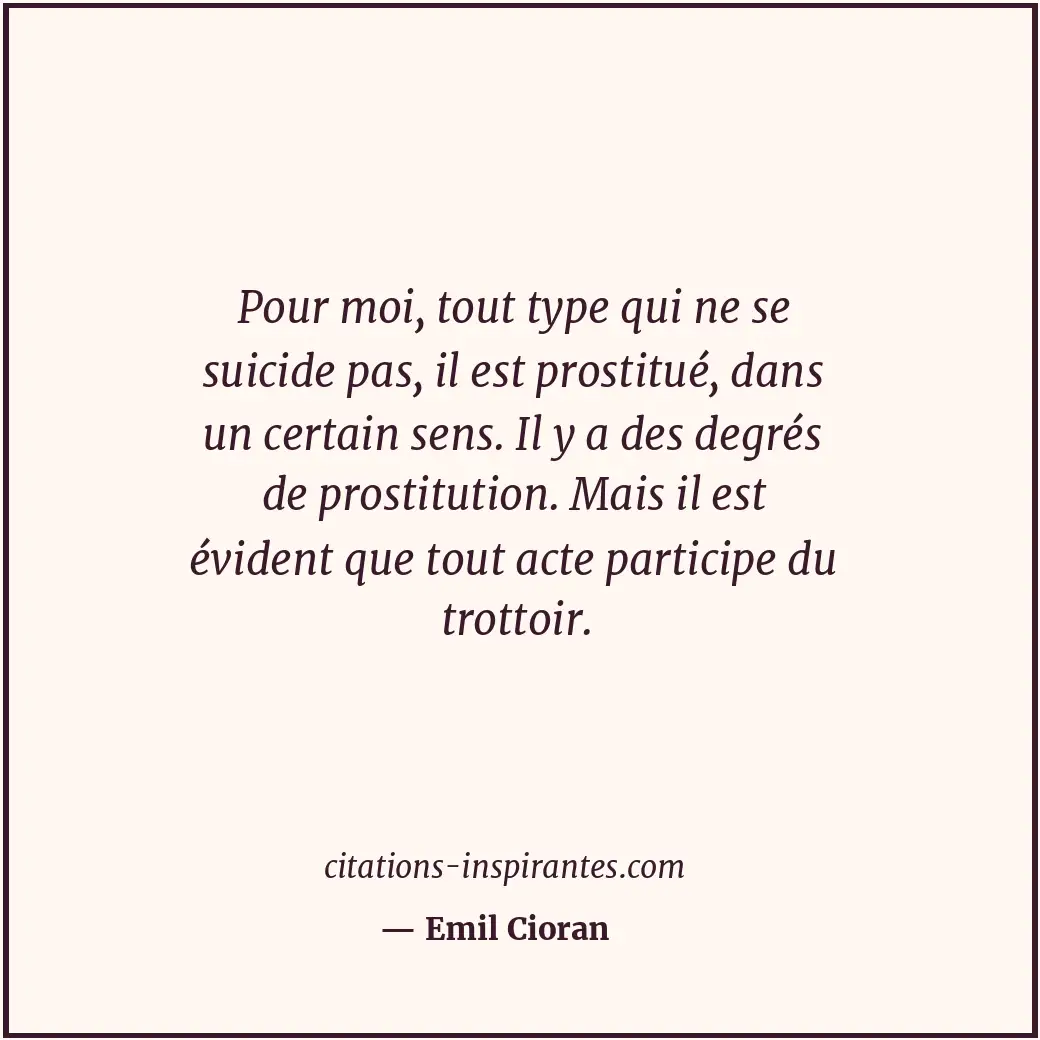 Citation de Emil Cioran