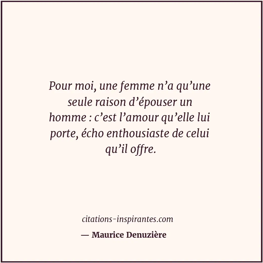 Citation de Maurice Denuzière