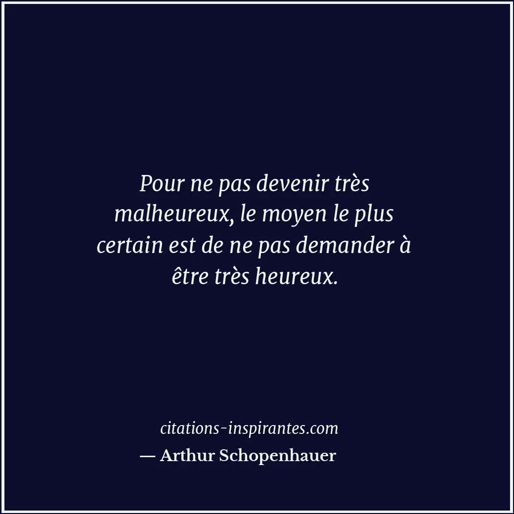 Citation de Arthur Schopenhauer