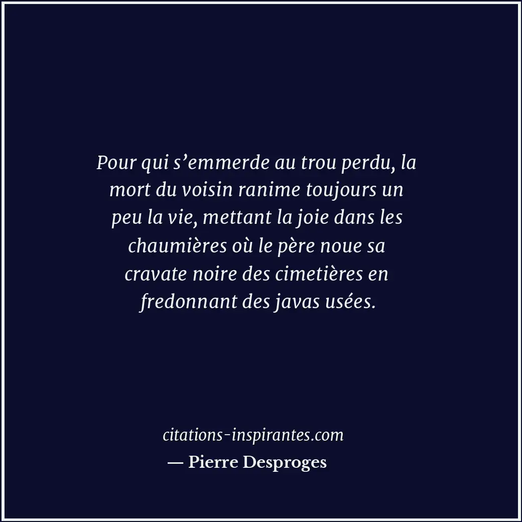 Citation de Pierre Desproges