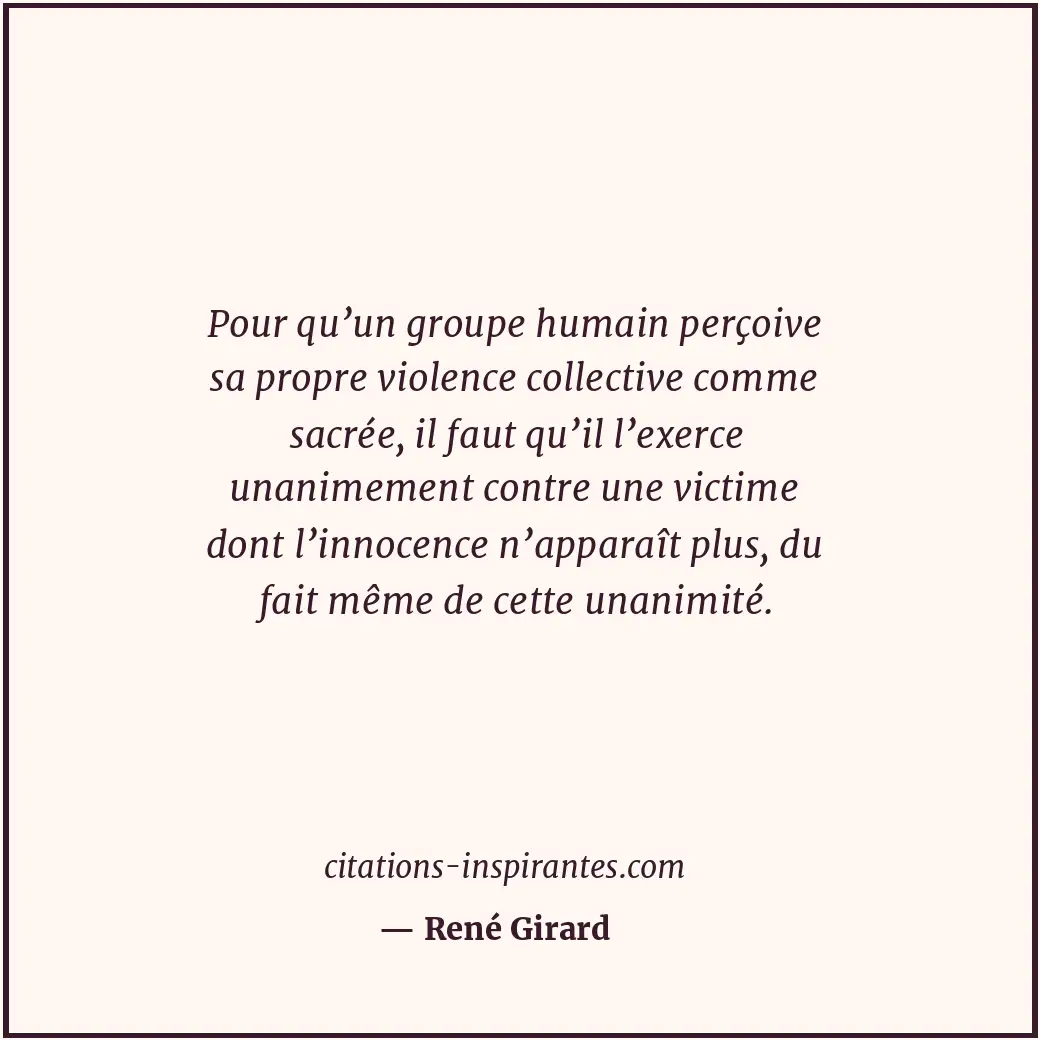 Citation de René Girard