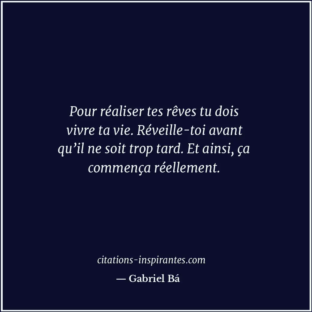 Citation de Gabriel Bá
