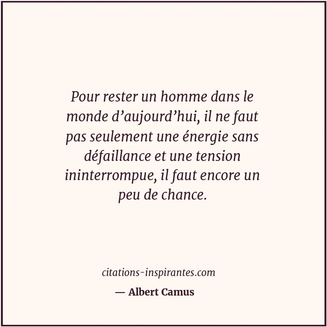 Citation de Albert Camus