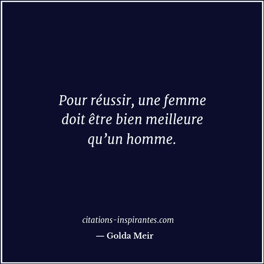 Citation de Golda Meir