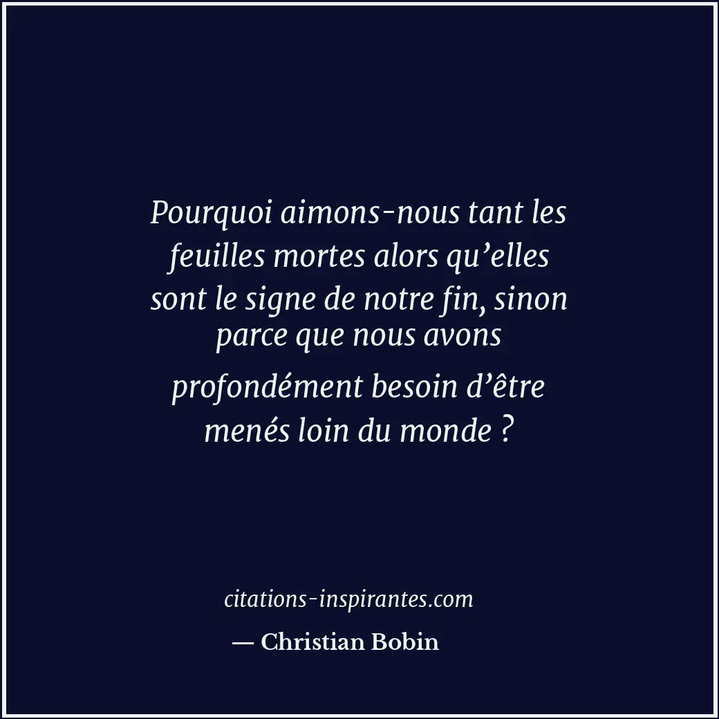 Citation de Christian Bobin